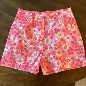 Lilly Pulitzer pink and white shorts